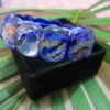 Gelang batu mata kucing biru motif