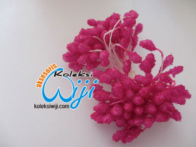 Putik bunga kaca pink fanta,PBK-1555