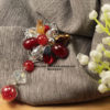 Manikam Beads Brooch Merah-01