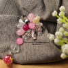 Manikam Beads Brooch Pink-02