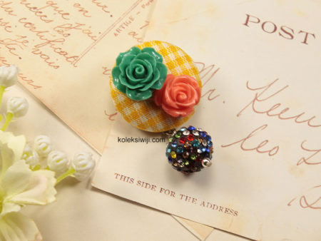Nomea Rose Button Brooch-19