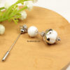 Sansha White Beads Pins-025