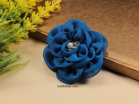 Alinea Blue Flower Brooch-04