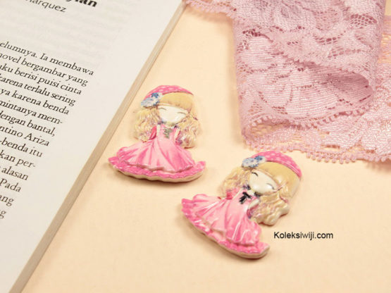 1 Buah Resin Princess Pink 4 cm RS59
