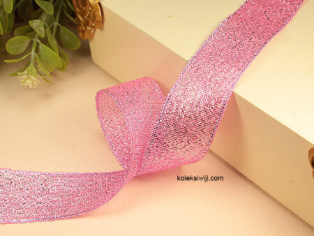1 Roll Pita Glitter Pink 2,5 cm PT155